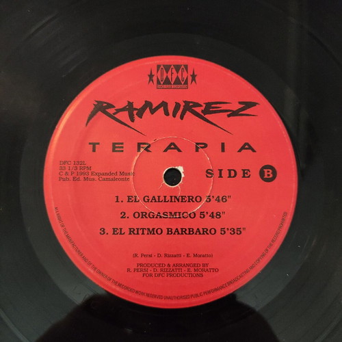 Ramirez Terapia 2LP vinyl used, original Italy pressing 1993
