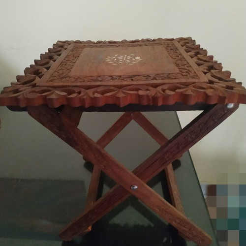 Wooden carved decorative piece foldable 30×30