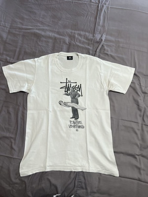 Stussy Positive Vibration Tee like new, oversized fit, white and grey, size M