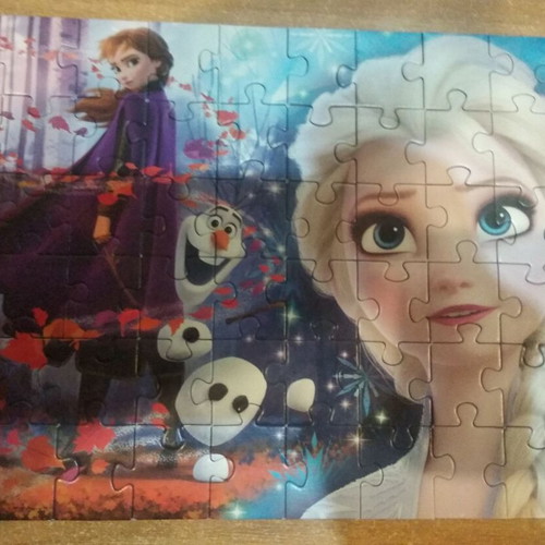 Frozen puzzle 2x60 pieces used