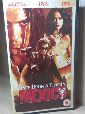 Once Upon a Time in Mexico VHS tape, original English edition without subtitles