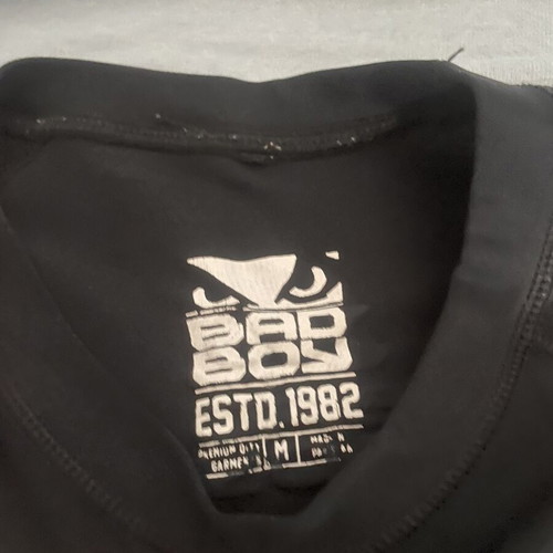 Bad Boy T-shirt, black and white, size medium