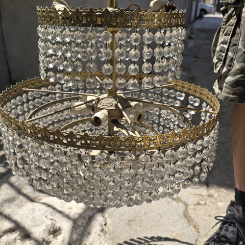 Classic multi-light chandelier used, set of two