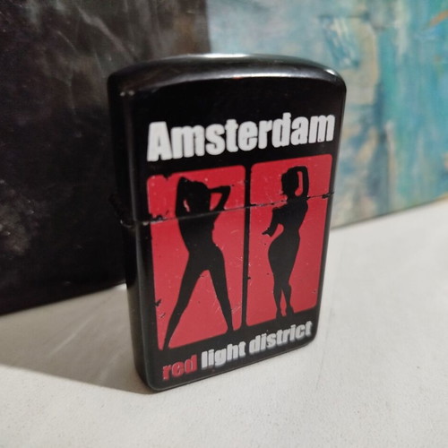 Amsterdam Red Light District lighter used, needs refilling
