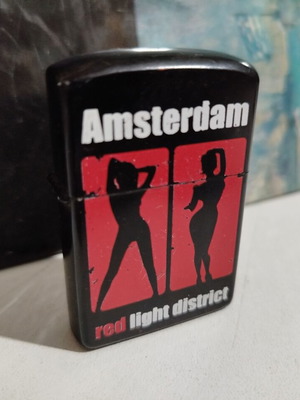 Amsterdam Red Light District lighter used, needs refilling