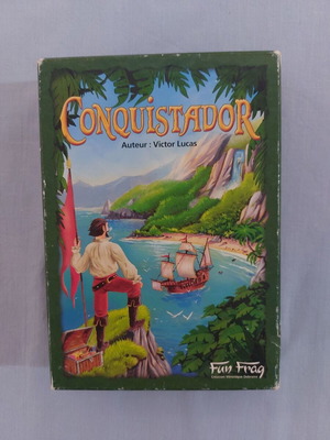 Conquistador board game used, rare collectible with Greek instructions