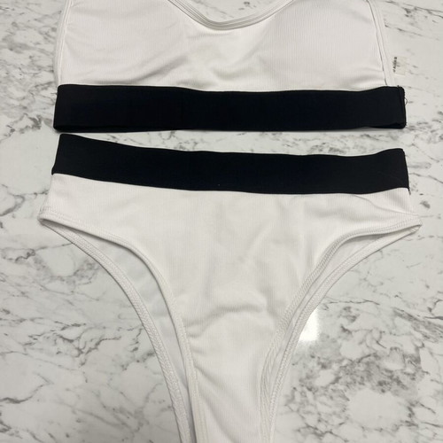 Swimsuit set like new, black and white, size M/L