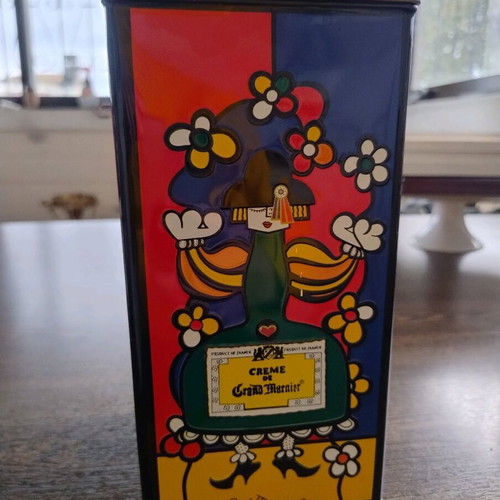Vintage 1990 metal container Creme de Grand Marnier