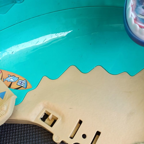 Hot Wheels City Shark Beach Battle Track Set used