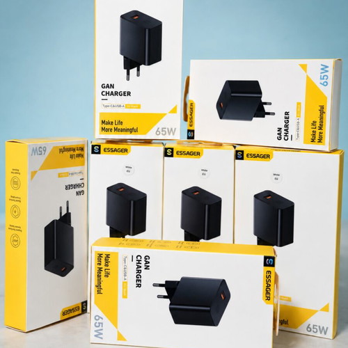 Essager ES-CD65 65W GaN wall charger USB-C USB-A PD 3.0 PPS QC 4.0