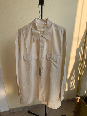 Oversized 100% silk shirt new, beige, size L