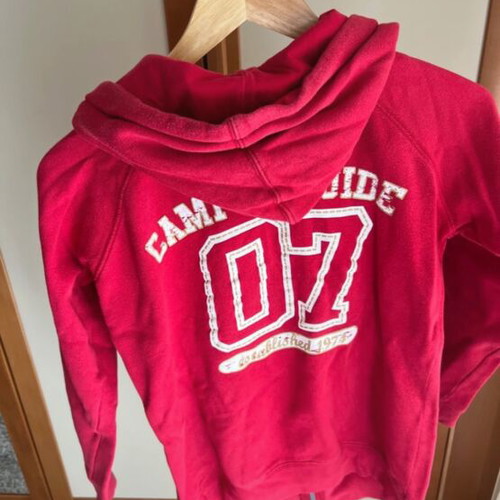 Red hoodie size S like new