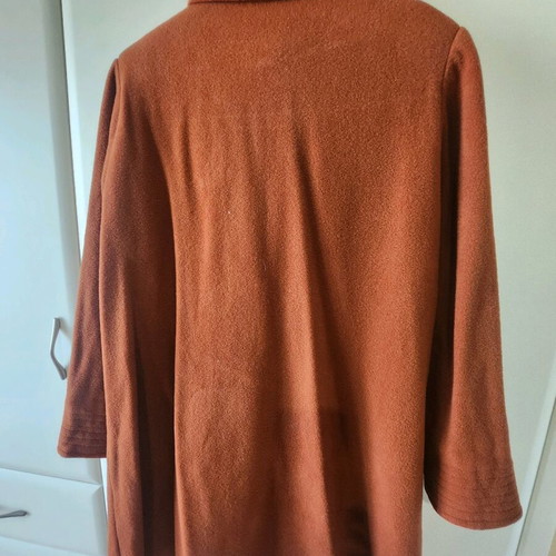 Forel women's coat in tan/orange size L like new