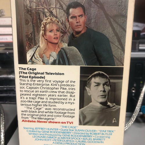Star Trek The Cage Betamax video cassette used NTSC science fiction