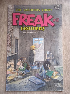 The Fabulous Furry Freak Brothers #12 μεταχειρισμένο περιοδικό κόμικ, αγγλικό