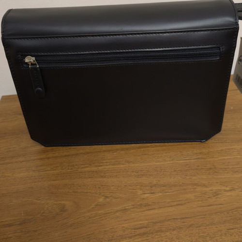 Nikos Apostolopoulos men's clutch bag, black, lock with combination