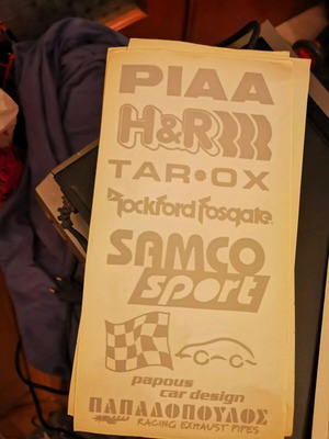 Car stickers new, pack