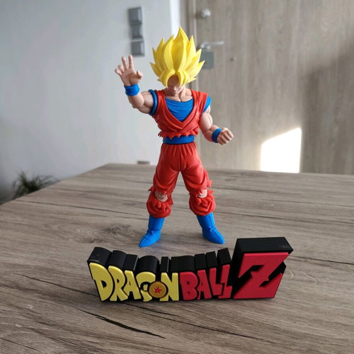 Collectible Goku Super Saiyan 3D Print Figure with Custom Base new