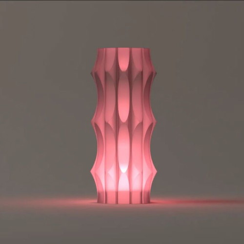 Futuristic Glow 3D Printed LED Lamp new, modern and futuristic design