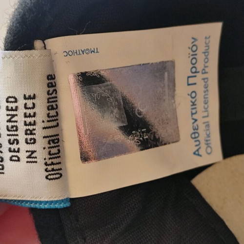 Athens 2004 Original Hat like new, brown suede fabric size XL