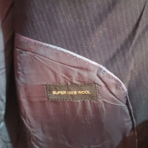 Massimo Dutti men's black jacket with subtle stripe