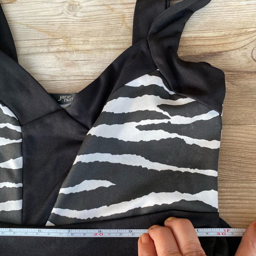 Jane Norman vintage mini zebra dress like new, size XS