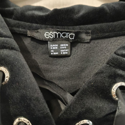 Esmara velour tracksuit set black size small/medium like new