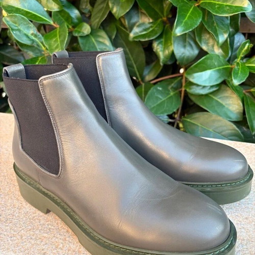 Santoni women's leather ankle boots like new, size 39.5