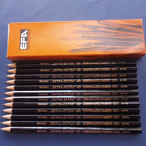 Eberhard Faber Extra-Extra 1311 4=H pencils new in box from 1980s