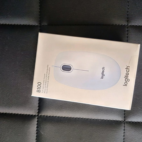 Logitech White B100 Mouse New