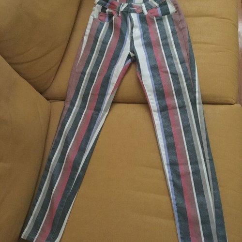 Stretch multicolor pants like new, size S