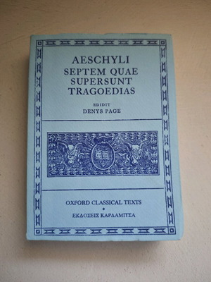 Книга Aeschyli Septem Quae Supersunt Tragoedias като нова