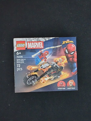 Lego Spider-Man vs Ghost Rider motorcycle set without minifigures