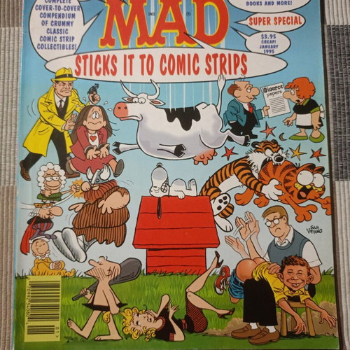 Mad Super Special comic book used, sticks it to comic strips
