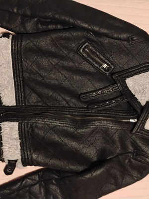 Bsb jacket with fur used, size S