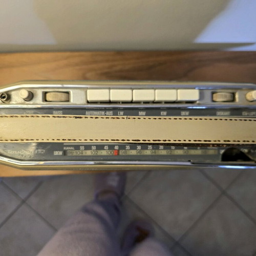 Vintage Schaub Lorenz radio used, for decoration