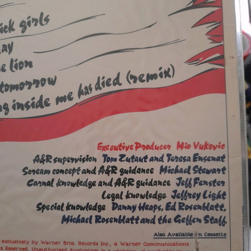 Scream The Compilation vinyl used, rock