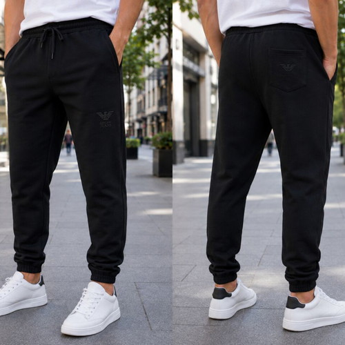 Men's black sweatpants, XL and XXL