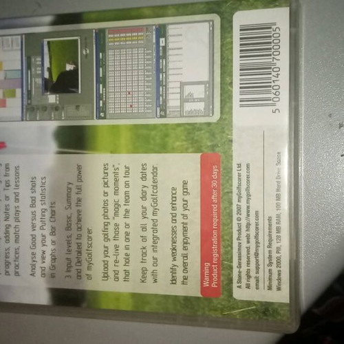 My Golf Scorer PC game in good condition