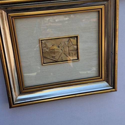 Old 925 Silver Engraved Plaque Like New