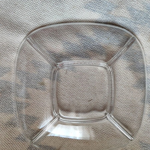 Glass Serving Platter 5 Compartments / Snack & Dip Tray (Transparent)