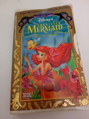 The Little Mermaid video cassette used, animated, subtitles