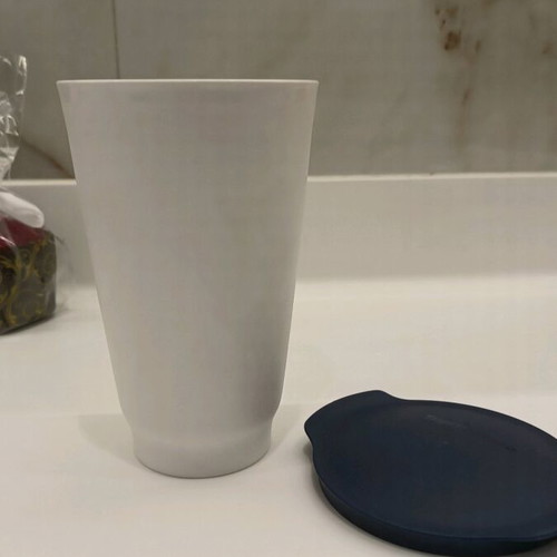 Tupperware cup new Allegra series 150ml white blue