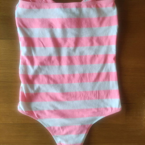 Strapless bodysuit vintage 2000s Bershka, like new, size S-M, white and pink