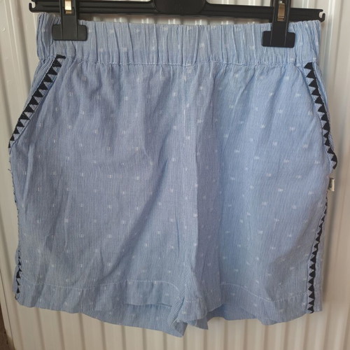 Nisω shorts like new, cotton, white and blue, size S