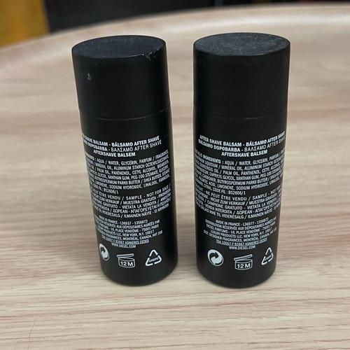 Diesel Only the Brave Tatoo After Shave Balm set of 2 like new 50ml