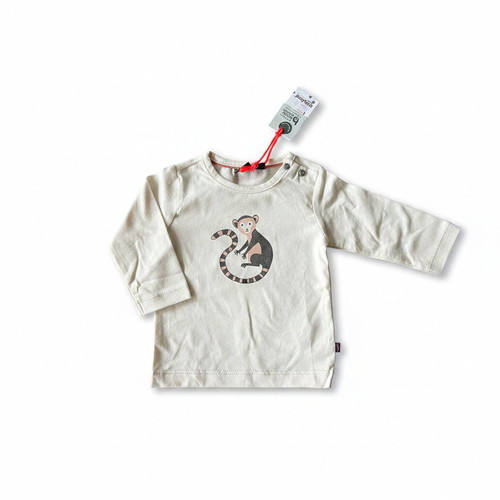 Babyface Ivory Monkey Long Sleeve Shirt, Size 62
