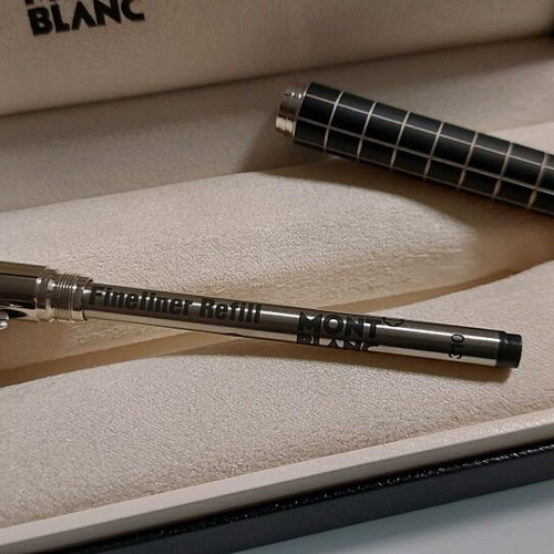 Mont Blanc Star Walker fineliner roller pen platinum new