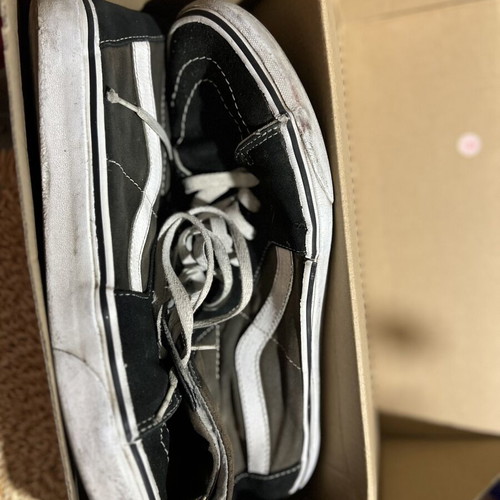 Vans of the World high sneakers used, size 46, black and brown