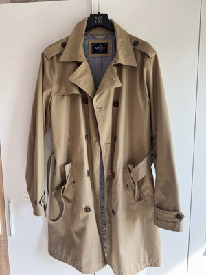 Alcott men's beige trench coat like new, size L